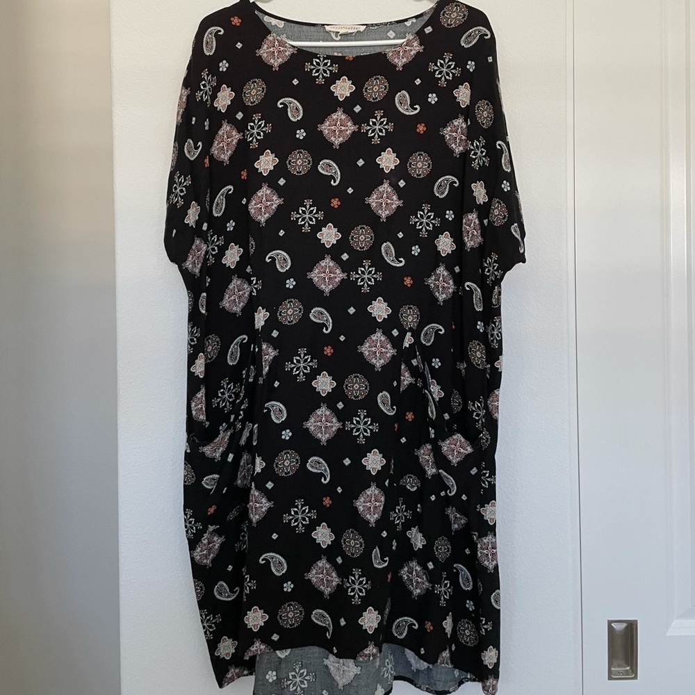 Black Patterned Dress